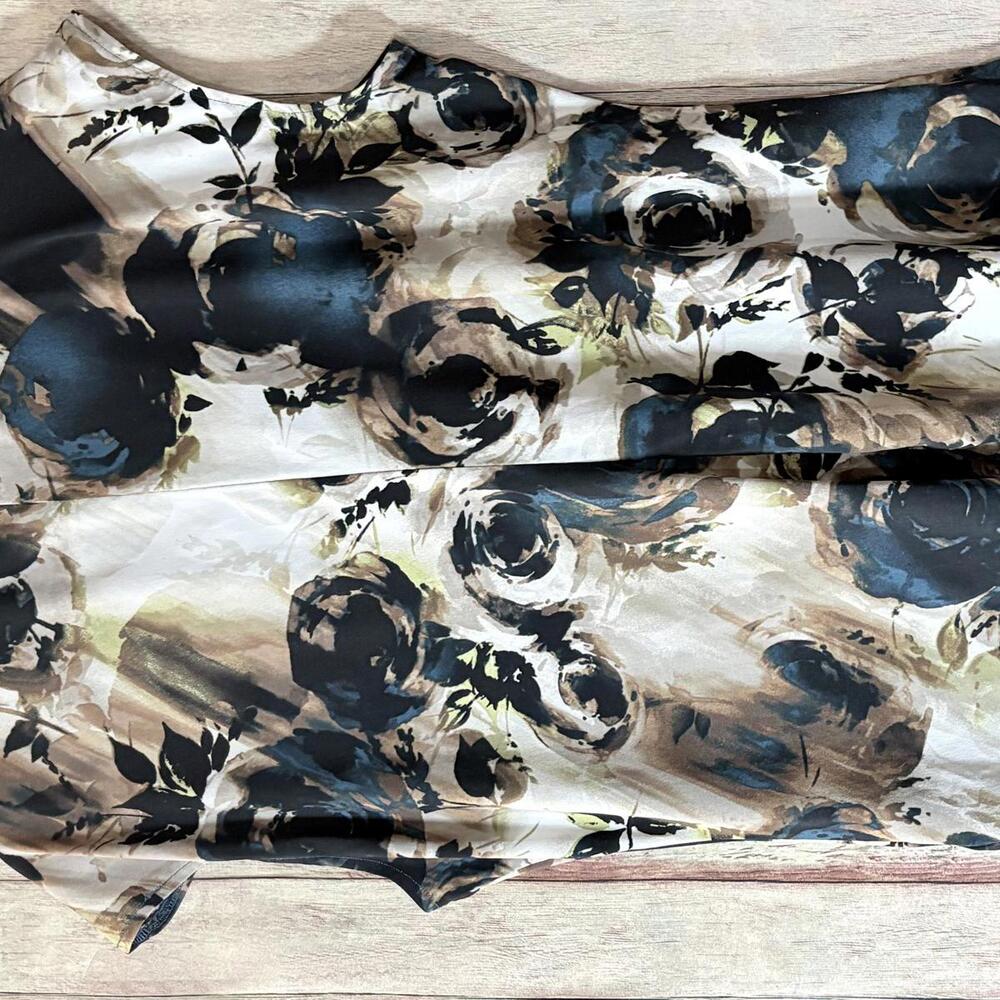 Worthington Stretch Floral Print Sleeveless Blouse XL - Picture 5 of 13